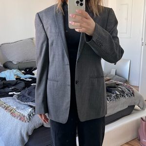 Men’s pinstripe blazer
